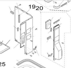 026B. Plaat H voor Nordic Inverter en Bosch Compress buitenonderdelen