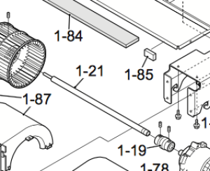 Ventilatoras voor IVT Nordic Inverter binnendeel 12HRN